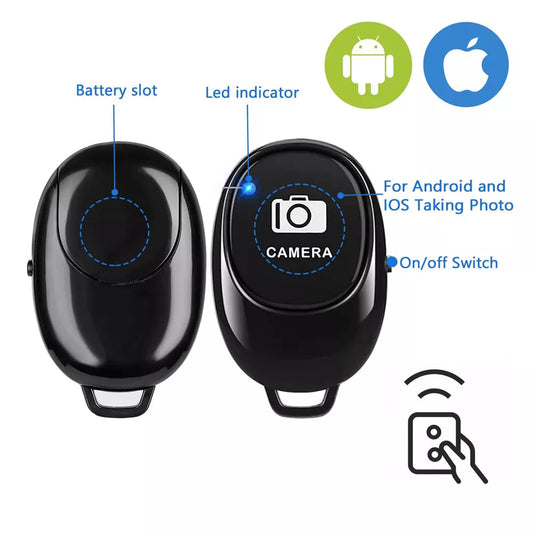 Compact Bluetooth Remote Control for Effortless Outfit Photography and Video Sharing - Grab Life
