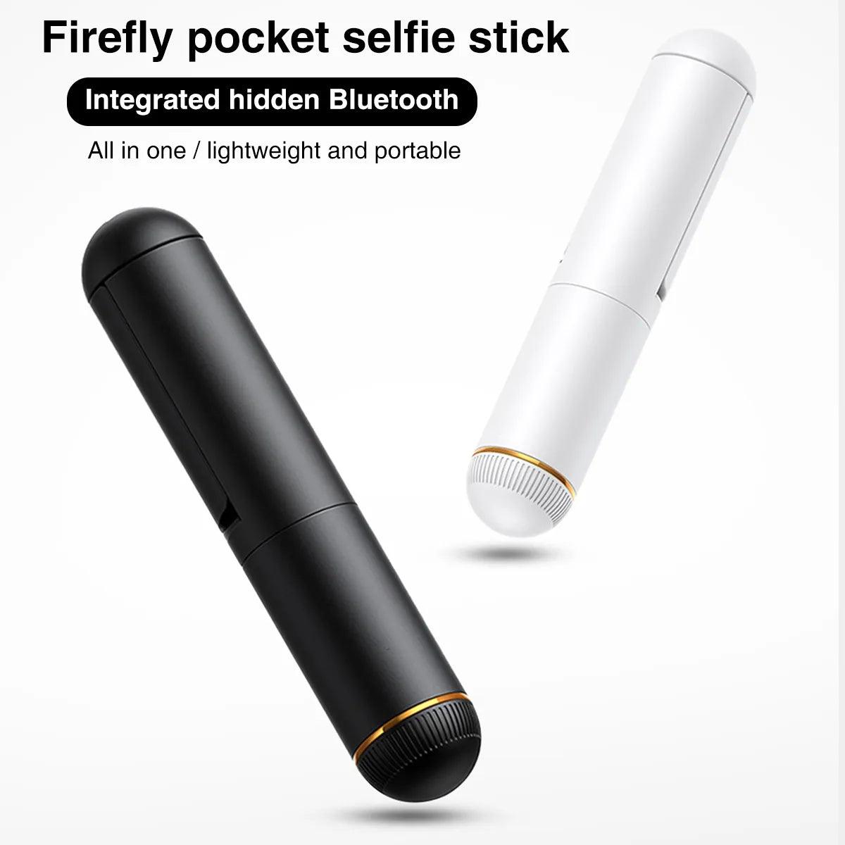 Compact Bluetooth Selfie Stick with Remote for iPhone & Android - Perfect for Fashion Shots & Outfit Videos - Grab Life