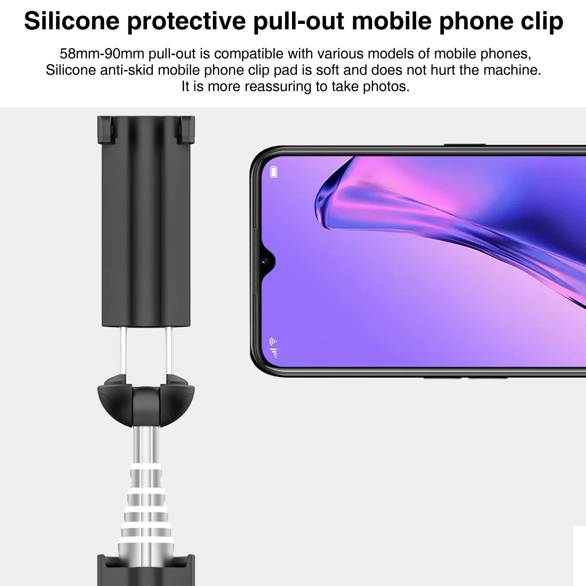 Compact Bluetooth Selfie Stick with Remote for iPhone & Android - Perfect for Fashion Shots & Outfit Videos - Grab Life