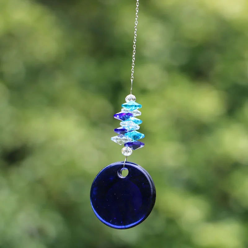 Evil Eye Crystal Suncatcher Ball – Rainbow Prism Sun Catcher for Window & Garden Decorations - Grab Life