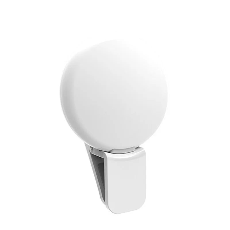 Mobile Phone LED Selfie Ring Light Portable Mini Durable Practical Three Stop Dimming Circle Photography Clip Fill Light - Grab Life