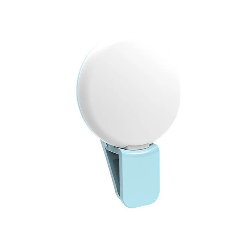 Mobile Phone LED Selfie Ring Light Portable Mini Durable Practical Three Stop Dimming Circle Photography Clip Fill Light - Grab Life