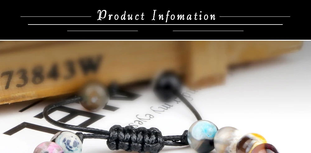 Natural Agates Stone Bracelet Women Quartzs Chakra Beaded Bracelets Handmade Bangles Men Yoga Energy Jewelry Gifts Adjustable - Grab Life