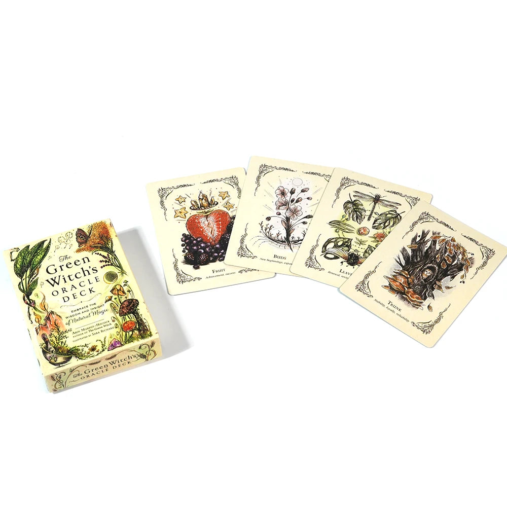 The Green Witch's Oracle Deck Embrace the Wisdom and Insight of Natural Magic Green Witch Witchcraft Series Tarot Cards