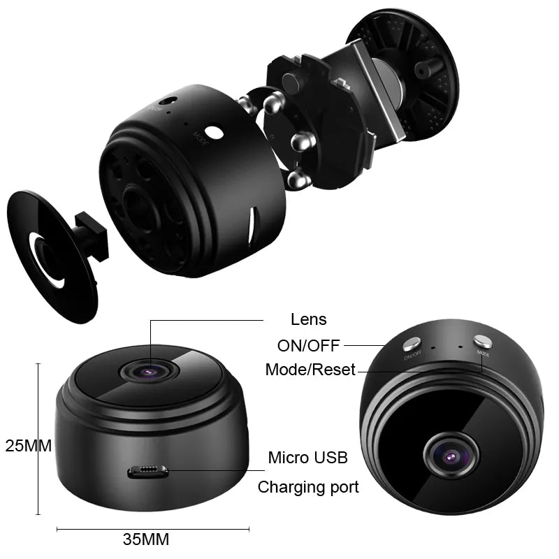 Mini Camera HD WiFi Camera with Recorder, Home Video Surveillance