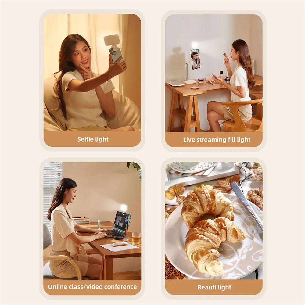 Selfie Light Clip-on LED Light for Phone Laptop Tablet Computer Phone Light for Selfie Video Conference Zoom Photography Makeup - Grab Life