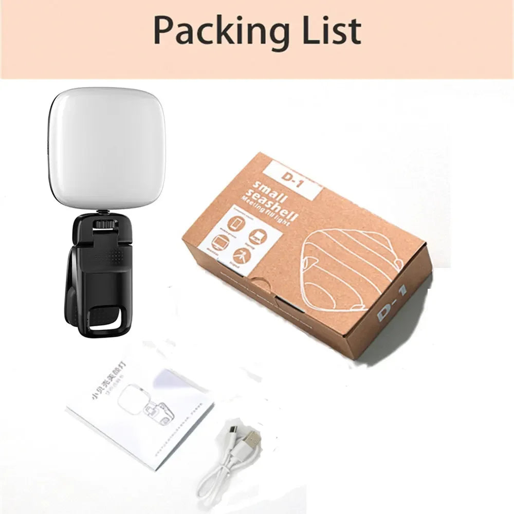 Selfie Light Clip-on LED Light for Phone Laptop Tablet Computer Phone Light for Selfie Video Conference Zoom Photography Makeup - Grab Life