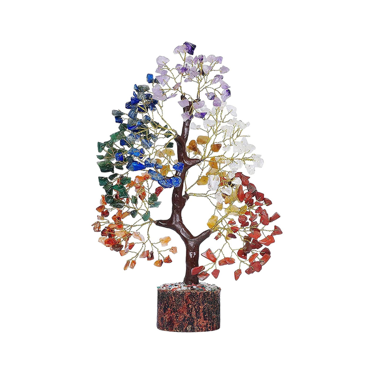 Stone Decor Natural Artificial Tree Crystal Tree for Positive Energy Meditation Accessories FengShui Decor 7 Chakra Tree of Life - Grab Life