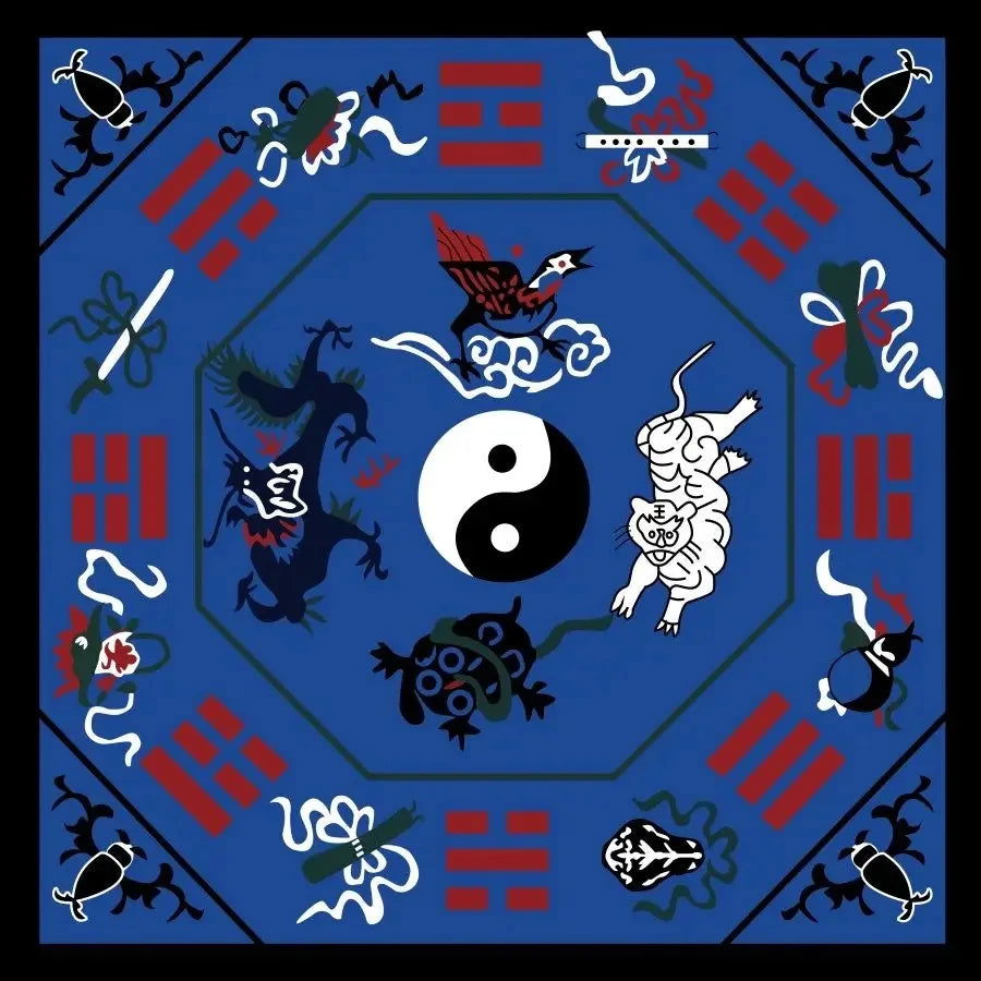 Taoist Tai Chi Bagua Carpet Meditation Cushion Zen Mat Gang Blanket Anti-slip Chinese Living Room Practice  60X60cm - Grab Life